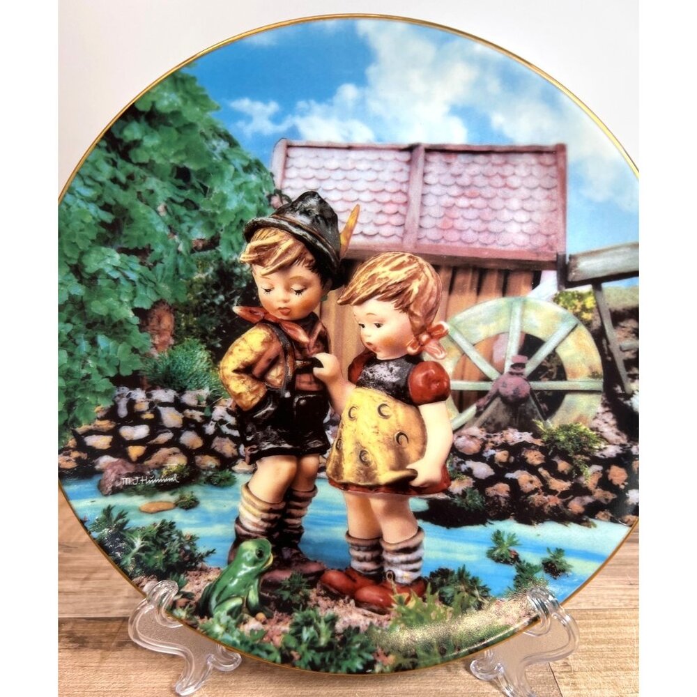 M.I. Hummel "Hello Down There" Little Companions Limited Edition Collector Plate